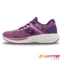 【LOTTO 義大利】女 輕步 防潑水輕量跑鞋 (粉紫-LT2AWR7127)