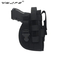 VULPO 1000D Nylon Tactical Gun Holster Right Hand Molle Modular Belt Pistol Holster For M9 1911 92 96 Glock 17 Series Pistol