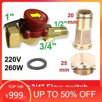 Flow Switch / Otomatis Elektrik 3/4" + Sock Eksternal 1/2" Otomatis Wasser Boster Pump Merah inlet 1