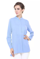 RINA NICHIE COUTURE Eva Suit Shirt Top Office Wear in Baby Blue
