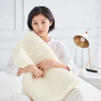 Xiaomi Mijia Natural Latex Pillow Soft Rebound Neck Massage Wave Pillow Breathable Orthopedic Household Latex Pillow Bed Pillow