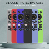 Protective Sheath Shockproof Covers Fit for Realme Smart TV Remote Control Silicone Case Sleeve Shell Waterproof with Lanyard