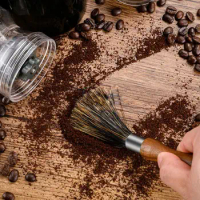 Durable Lanyard Efficient Coffee Accessories Time-saving Durable Coffee Grinder Brush Barista Essential Natural Bristles Premium