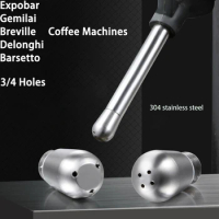 3-4 Holes Coffee Machine Steam Nozzle Accessories for Breville 870/878/880 Perfect Milk Foam for Barista 304 Stainless Steel
