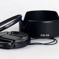 3 in 1 HEW-54 lens hood +UV filter + Lens cap cover for canon EOSM EOSM2 EOSM3 M M2 M3 EF-M 18-55 STM