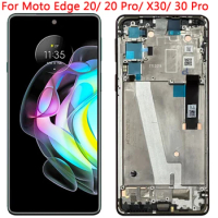 For Motorola Moto Edge 20 30 Pro LCD Display OLED Touch Screen With Frame 6.7" Moto Edge X30 30Pro 20Pro LCD Screen