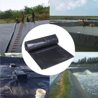 4x4m Black Fish Pond Liner Fabric Home Garden Pool Reinforced HDPE Heavy Landscaping Pool Pond Waterproof