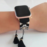 Hot Selling New Design Luxury Miyuki Beads Apple Watch Band Fitness 40/44/45 mm Smart Strap for Apple Watch Band