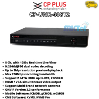 CP Plus CP-UNR-408T2 NVR 8 Channel Support 2MP