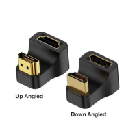 UHD 8K@60HZ HDTV 2.1 Adapter 360 Degree Angled U-shaped Male to Female HDMI-Compatible Adapter Converter for HDTV PS4 PS5 Laptop