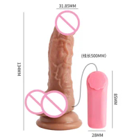 Huge Realistic Feeling Dildo Silicone Bottom Sucker Masturbation Lesbian Anal Sex Toys