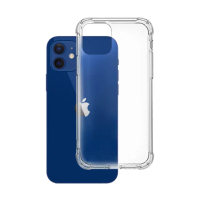 iPhone12 高清透明玻璃鋼化膜手機保護貼(買膜送四角防摔殼 iPhone12)