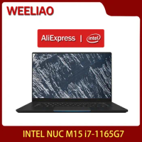 Intel NUC M15 15.6" Laptop 11th Gen Core i7-1165G7 CPU,16 GB LPDDR4x 4266 MHz,512 GB Gen4 SSD,IPS Touchscreen,Win 11 Home