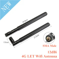 4G LET Wifi Antenna 12dBi High Gain SMA Male Omnidirectional Antenna Router 700-2700MHz Modem for 3G 4G GSM GPRS