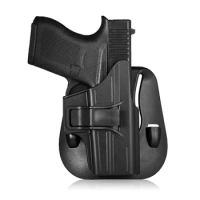 Polymer OWB Holster Compatible with Glock 43 Tactical Index Finger Release Paddle Belt Holster Fit G43 Holder Case