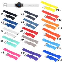 100PCS 16 Colors Silicone Watchband for Samsung Galaxy Gear S2 R720 R730 Band Strap Sport Watch Replacement Bracelet SM-R720