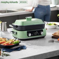 Morphy Richards 5L Multi-function Pot Electric Grill Kitchen Appliances Electric Hot Barbecue Electric Hot Pot，1600W