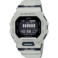 CASIO 卡西歐 G-SHOCK 經典方型 藍牙運動手錶(灰_GBD-200UU-9)