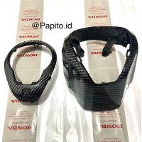 Cover Batok kepala atas ring speedometer Carbon scoopy New K2F 2021 sampai 2023 original