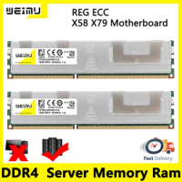 DDR4 Server Memory Ram 4GB 8GB 16GB 32GB 64GB 2933 3200Mhz PC4 17000 19200 21300 1.2v 288Pin Cooling Vest REG ECC Ram X58 X79