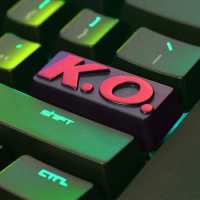 Red K.O. Design Metal Enter Keycaps For Cherry Mx Switch Mechanical Keyboard OEM R3 Zinc Aluminum Alloy Black Enter Key Cap