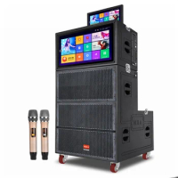 15 Inch Professional Active Line Array High Power Android Smart System Touch Screen Stage Speaker