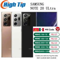 Original Samsung Galaxy Note 20 Ultra 5G Mobile Phone N986U N986U1 6.9" 12GB RAM 128GB 108MP+Dual 12MP OctaCore CellPhone