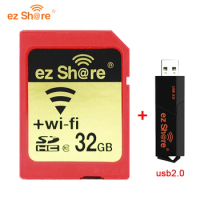 Original EZ share Memory SD Wifi Card 32GB 16GB wireless Share Card Class 10 64G 128G for canon/nikon/sony card