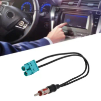Fakra Aerial Antenna Adapter DIN FM Radio Converter Cable Dual Female Car Stereo Aerial for For Ford/ BMW