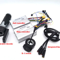 48V 500W TF-901 Dual Drive Throttle &amp; Main/Sub Controller,Integrated Line, K-1 Switch for 10 Inch Sealup Electric Scooter Parts