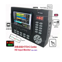 Kpt-258st S/t Dvb-s2 Dvb-t/t2 Dvb-c Combo Digital Satellite Meter H.265 Signal Finder Satellite Finder Set Top Box