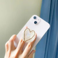 Phone Finger Holder Griptok Shell Pattern Hollowed Out Love Cellphone Support for Iphone Accessories Free Shipping