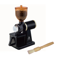 【Pearl Horse 寶馬】電動咖啡磨豆機 SHW-388-S-B黑色(加原木咖啡刷1支 超值組合)