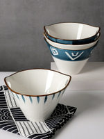 日式雙耳拉面碗家用面條碗創意個性陶瓷餐具泡面碗吃面碗湯碗單個