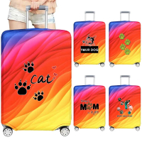 Elastic Luggage Protective Cover Dust Cover Anti-Scratch Suitcase Suit for 18-32 Inch Bag Footprints