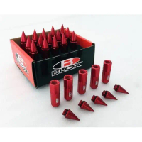 On Sale Blox Nut Wheel Spike Lug Tire ALLOY Nut 1.5mm rays nut 20pcs & Sticker spike BLOX Rays nut