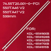 LED Strip For KDL-55W800B KDL-55W815B KDL-55W828B KDL-55W829B KDL-55W700B T550HVF05.0 74.55T20.001-0-FC1 550TA46 550TA47 V2