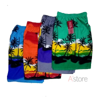 Celana Pantai Pria Dewasa Surfing Pendek Selutut Fit Motif Boxer Santai Keren