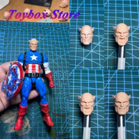 1/12 Captain American White Panited Head Sculpt Marvel Movie Super Hero Model For 6" SHF Mafex ML Mezco McFarlane Figure Body