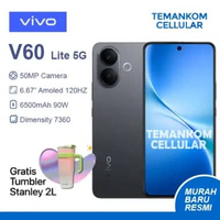 Vivo V60 LITE 5G BARU 16GB RAM 8/256 8GB + 8GB Extend RAM 256GB NFC 2025 vivo terbaru murah Bonus Ga