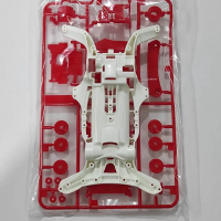 Tamiya Chassis AR white + Girbox red Loose Hurricane Sonic 30th