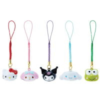 【小禮堂】母親節禮物 Sanrio 三麗鷗 造型鈴鐺吊飾 - 大臉款 Kitty 美樂蒂 酷洛米 大耳狗 大眼蛙(平輸品)