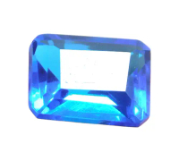 Natural Brazil Blue Topaz 8.70 Cts. Emerald Cut Eye Clean Grade Loose Gemstone