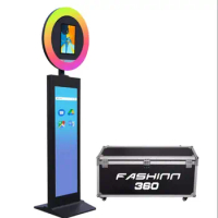 Fashinn360 I5 Head Tilt RGB Ring Light Best iPad Photo Booth with LCD Display