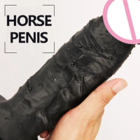 23*5.7cm Black Dildo Silicone Realistic Penis Super Huge Big Dildo Sex Toys For Woman Dick Female Masturbator Sex Products Cock
