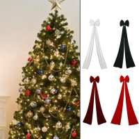 Christmas Plush Bow Decoration: Suitable for Christmas Trees 15.74*78.74 inches