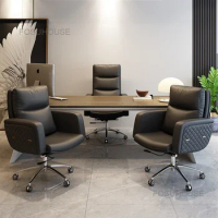 Luxury Office Chairs Modern office Furniture High Back Computer Chair Lifting Rotary Gaming Chair Leather Boss Business Chair