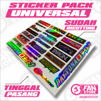 STIKER SPONSOR CUTIING/STIKER KATA KATA RACING KEKINIAN DAPAT 1 PACK 1 SET- KODE SPUV