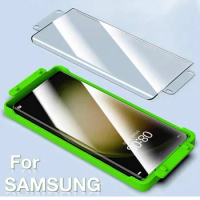 for Samsung Galaxy S23 S22 S21 S20 S24 NOTE 20 10 Ultra 9 8 PLUS Explosion-proof Screen Protector Glass Protective with Install
