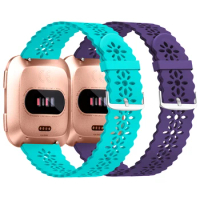 Lace Silicone Straps for Fitbit Versa Bands Soft Comfortable Watchband For Fitbit Versa Lite Replacement Wristband